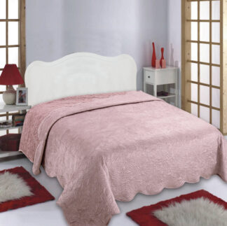 Κουβέρτα βελούδο με sherpa NX2211 (220cm x 240cm) pink Κουβέρτα βελούδο με sherpa NX2211 (220cm x 240cm) pink