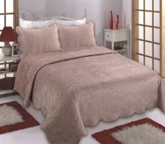 Κουβέρτα βελούδο με sherpa NX2211 (220cm x 240cm + 2x50cm x 70cm) syklamen Κουβέρτα βελούδο με sherpa NX2211 (220cm x 240cm + 2x50cm x 70cm) syklamen
