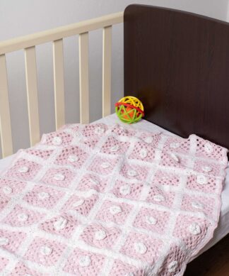 Bebe κουβερτάκι (100cm x 150cm) πλεκτό ροζ Bebe κουβερτάκι (100cm x 150cm) πλεκτό ροζ