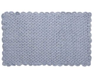 Πατάκια πλεκτό (60cm x 100cm) σιέλ Πατάκια πλεκτό (60cm x 100cm) σιέλ