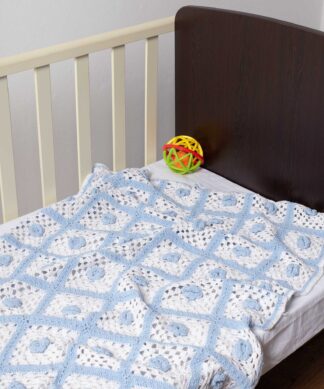 Bebe κουβερτάκι (100cm x 150cm) πλεκτό σιέλ/λευκό Bebe κουβερτάκι (100cm x 150cm) πλεκτό σιέλ/λευκό