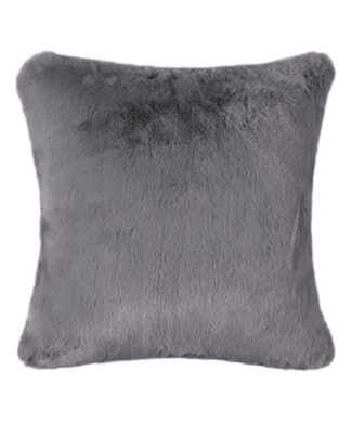 Μαξιλαροθήκη Rabbit Fur με γέμιση (45cm x 45cm) Grey Μαξιλαροθήκη Rabbit Fur με γέμιση (45cm x 45cm) Grey