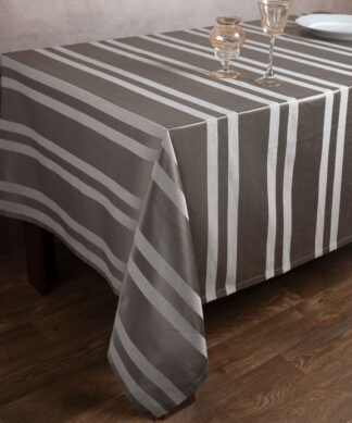 Ριγέ τραπεζομάντηλο dimitra (150cm x 230cm) γκρί Ριγέ τραπεζομάντηλο dimitra (150cm x 230cm) γκρί