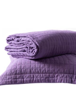 Κουβερλί σετ (220cm x 240cm + 2 x 50cm x 70cm) Stonewashed Purple Κουβερλί σετ (220cm x 240cm + 2 x 50cm x 70cm) Stonewashed Purple
