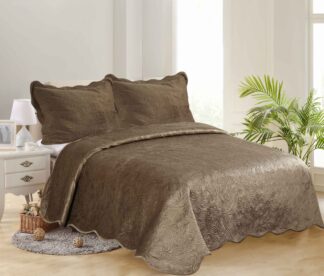 Κουβερλί Supersoft λαχούρι (220cm x 240cm + 2 x 50cm x 70cm) smoke Κουβερλί Supersoft λαχούρι (220cm x 240cm + 2 x 50cm x 70cm) smoke