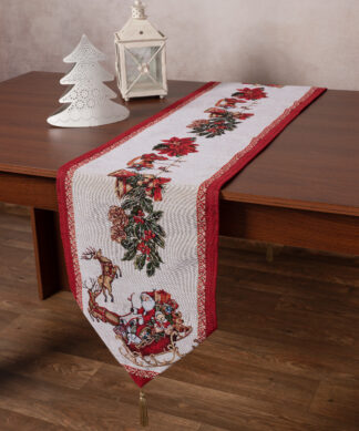 Χριστουγεννιάτικη τραβέρσα στόφα W355 (35cm x 175cm) Χριστουγεννιάτικη τραβέρσα στόφα W355 (35cm x 175cm)