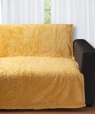 Διακοσμητικό fleece ριχτάρι 030 (150cm x 200cm) yellow Διακοσμητικό fleece ριχτάρι 030 (150cm x 200cm) yellow