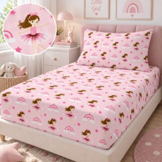 Παιδικά Σετ Σεντόνια Μονά Ballerines Pink 170×260 Παιδικά Σετ Σεντόνια Μονά Ballerines Pink 170×260