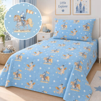 Παιδικά Σετ Σεντόνια Μονά Knight Blue 170×260